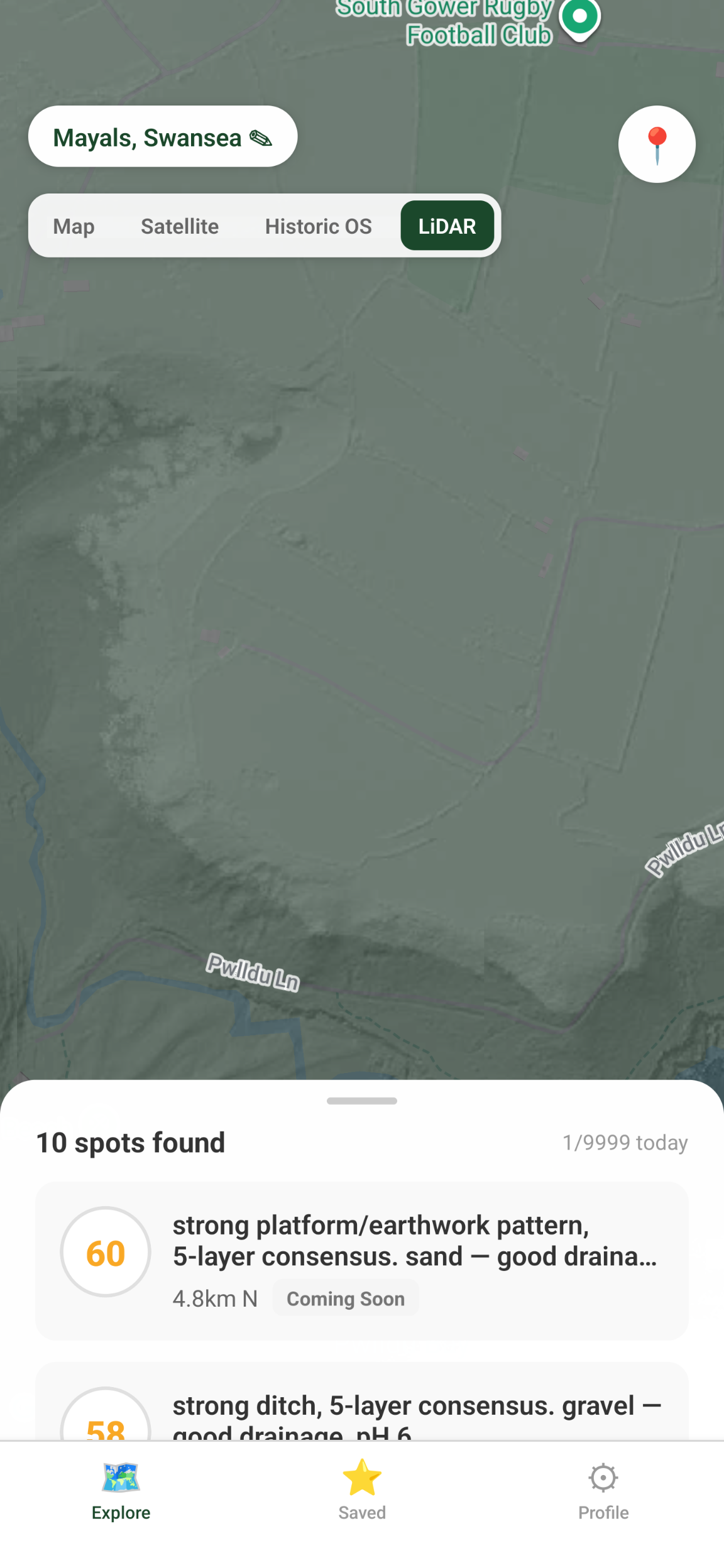 LiDAR terrain analysis showing hidden earthworks
